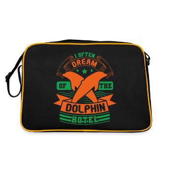 I OFTEN DREAM OF THE DOLPHINS - Retro Bag - black/gold - Back