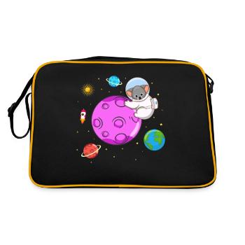 Koala lover Koala Whisperer Herbivore - Sac Retro - noir/or - Dos