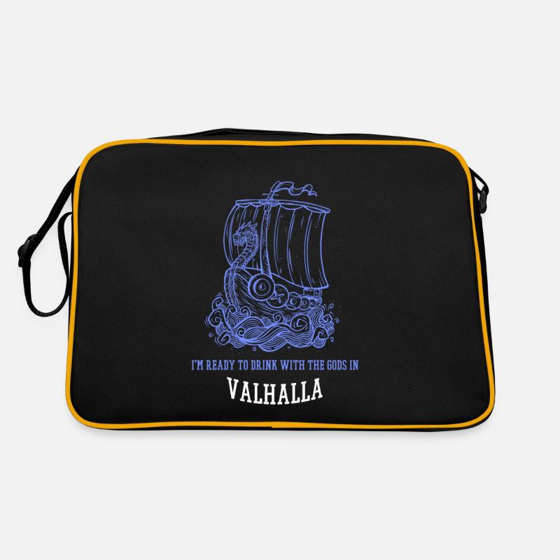 I'm Ready To Drink With The Gods In Valhalla Retro Tasche