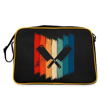 Couteau de boucher rétro Couteau de boucher vintage - Sac Retro - noir/or - Dos