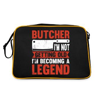 Boucher Je ne vieillis pas Je deviens une légende - Sac Retro - noir/or - Dos