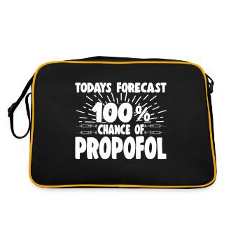 100 % de chance de Propofol Anesthésiste drôle - Sac Retro - noir/or - Dos