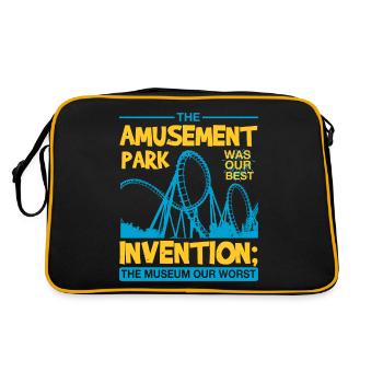 THE AMUSEMENT PARK INVENTION THE MUSEUM OUR WORST - Retro Bag - black/gold - Back