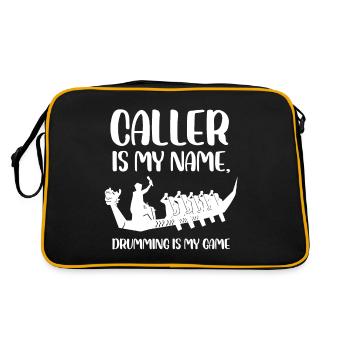 caller est mon nom tambour est mon game Design - Sac Retro - noir/or - Dos