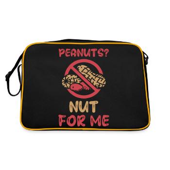 Peanuts? Not for me Peanut allergy sufferers - Retro Bag - black/gold - Back