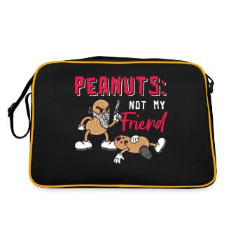 Les arachides ne sont pas mon amie souffrant d’allergies aux arachides - Sac Retro - noir/or - Dos
