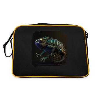 Jackson Chameleon Dystopian Vaporwave - Retro Bag - black/gold - Back