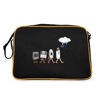 Funny Geek Programmer Nerd Developer - Computer - Retro Bag - black/gold - Back