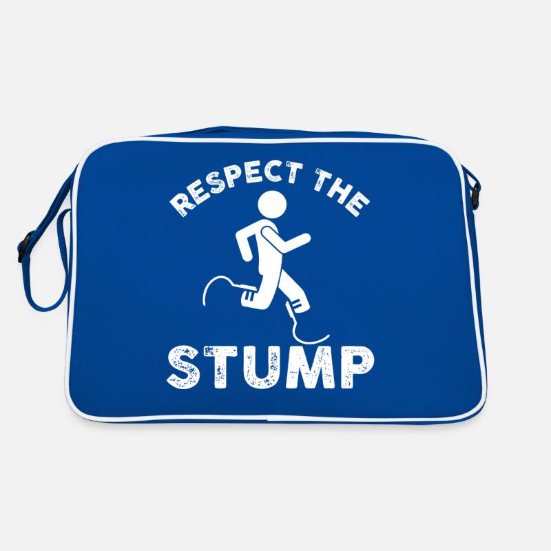 respect the stump Design for a prostheses patient Retro Bag