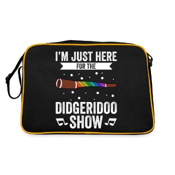 I'm Just Here For The Didgeridoo Show - Retro Bag - black/gold - Back