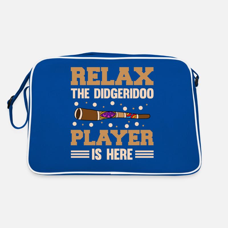 Relax The Didgeridoo Player Is Here Retro Tasche