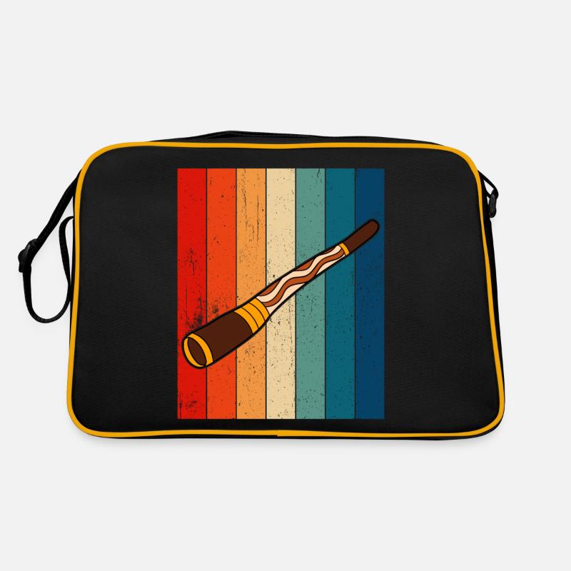 Retro Didgeridoo Vintage Didgeridoo - Retro Tasche - Schwarz/Gold