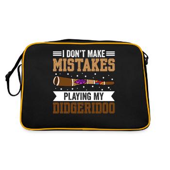 I Don't Make Mistakes When Playing My Didgeridoo - Retro Bag - black/gold - Back