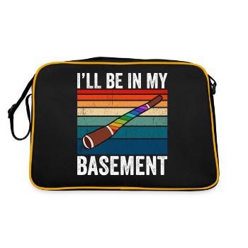 I'll Be In My Basement Didgeridoo - Retro Bag - black/gold - Back