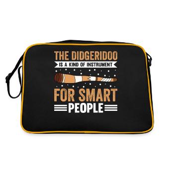 Didgeridoo Is An Instrument For Smart People - Retro Bag - black/gold - Back