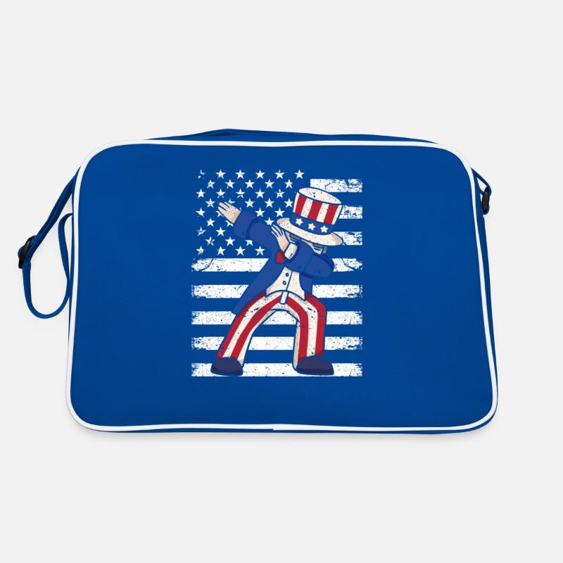 Dabbing July 4th Dab Dance Pose Pride America USA Retro Bag