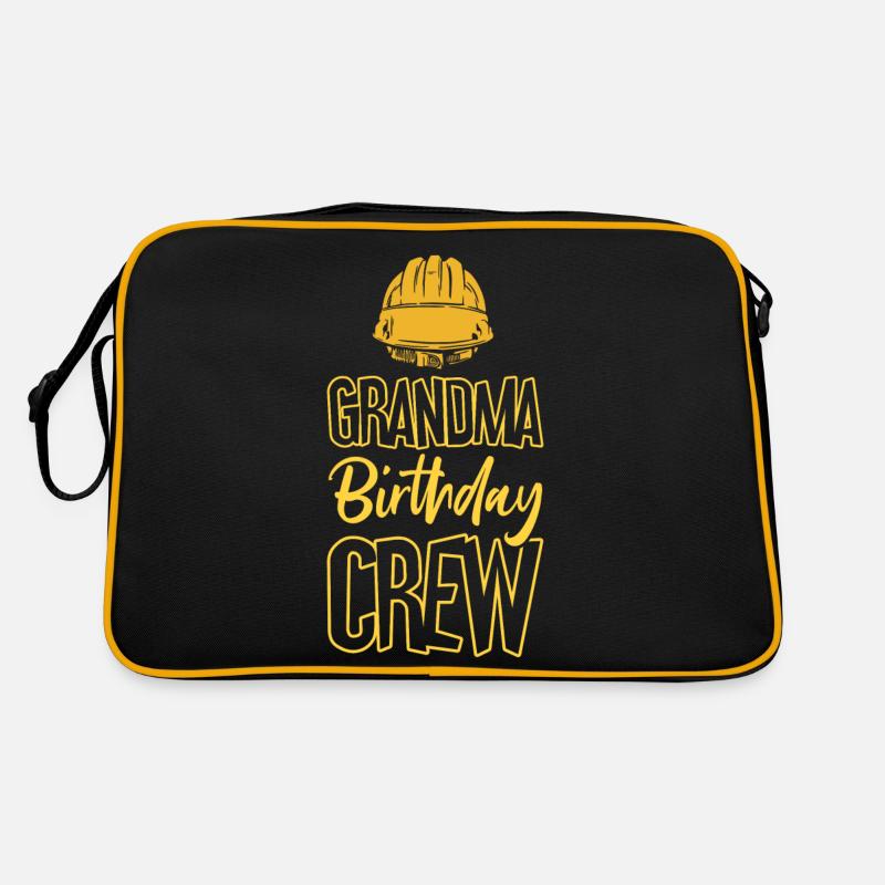 Oma Der Geburtstagsmannschaft - Geburtstagsbau Retro Tasche