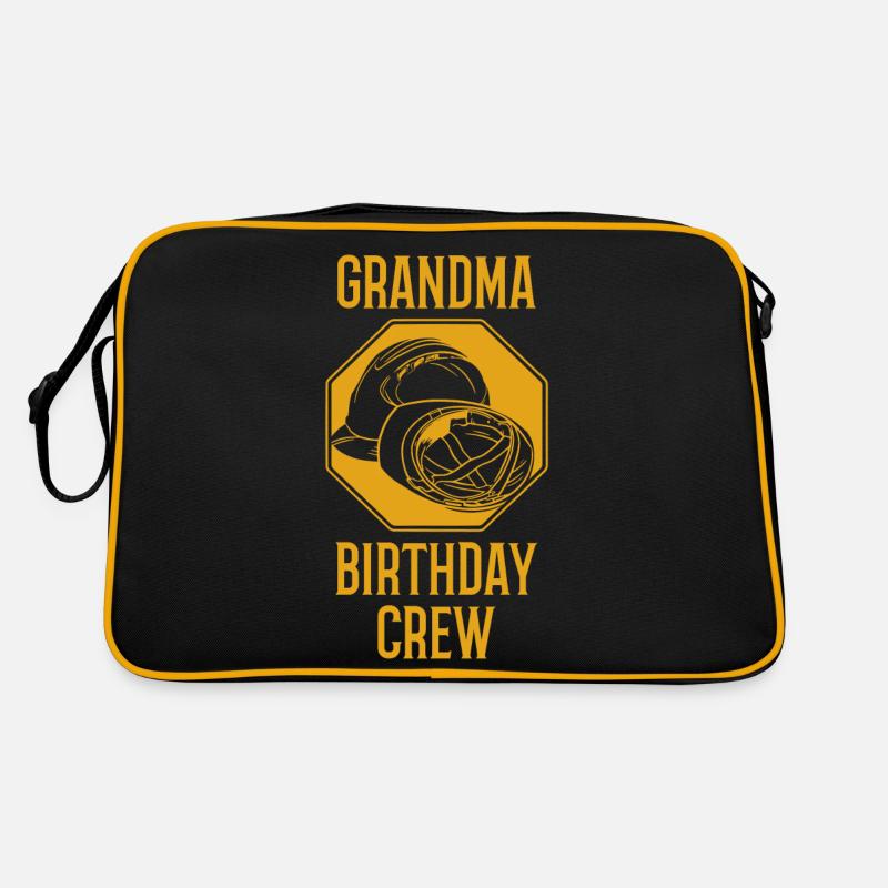 Oma Der Geburtstagsmannschaft - Geburtstagsbau Retro Tasche