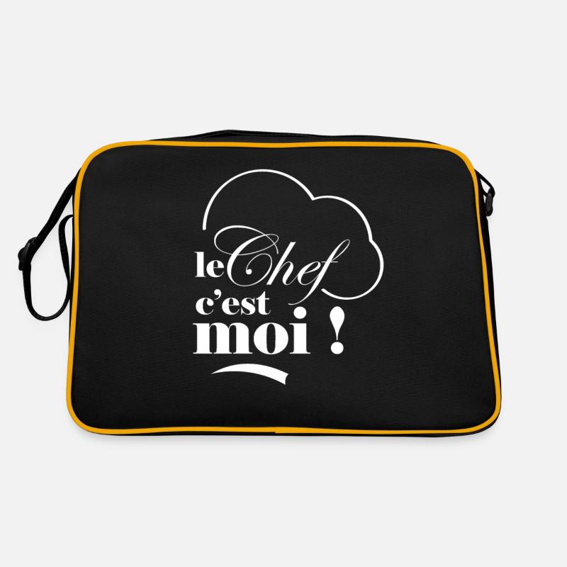 Ici le chef c'est moi drôle cadeau Sac Retro