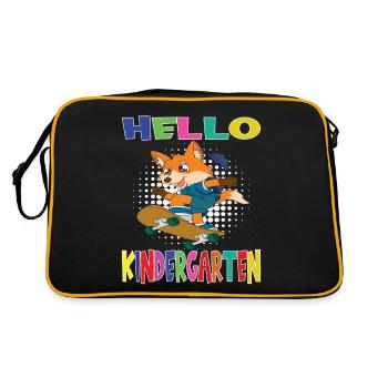 Bonjour Kindergarten Skateboarding Fox - Sac Retro - noir/or - Dos