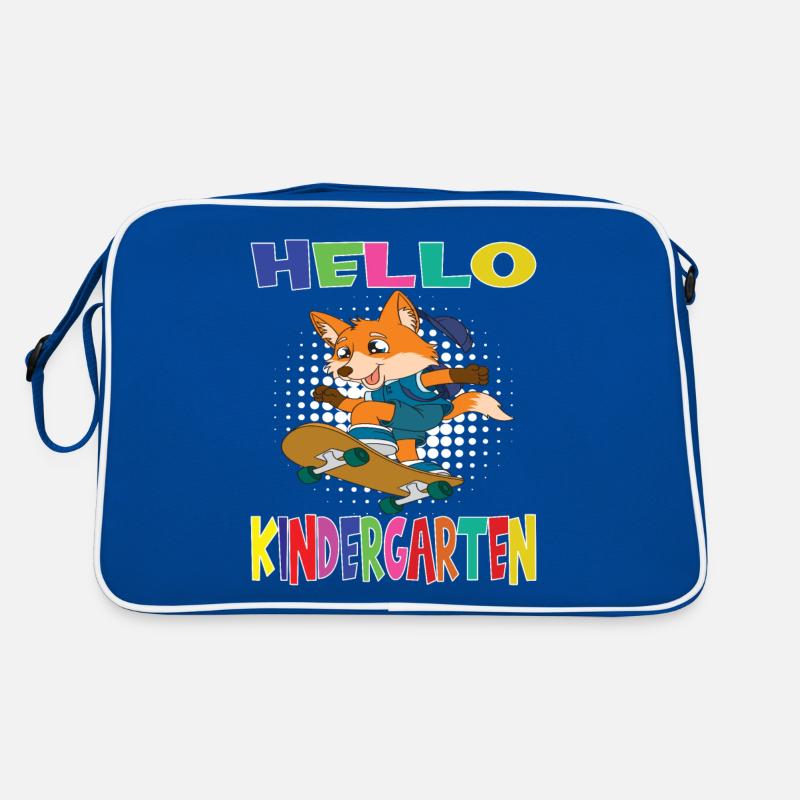Hallo Kindergarten Skateboarding Fox Retro Tasche
