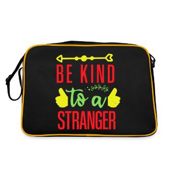 SOYEZ GENTIL AVEC UN ÉTRANGER - Sac Retro - noir/or - Dos