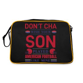 FoundLux New Design, WISH YOUR PLAYED AMERICAN FOO - Retro Bag - black/gold - Back