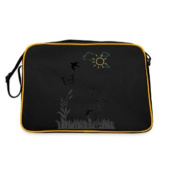 Spring - Retro Bag - black/gold - Back