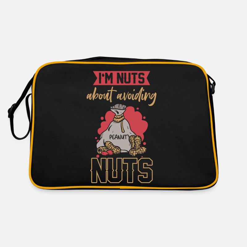 I'm crazy about nuts Peanut allergy sufferers Retro Bag