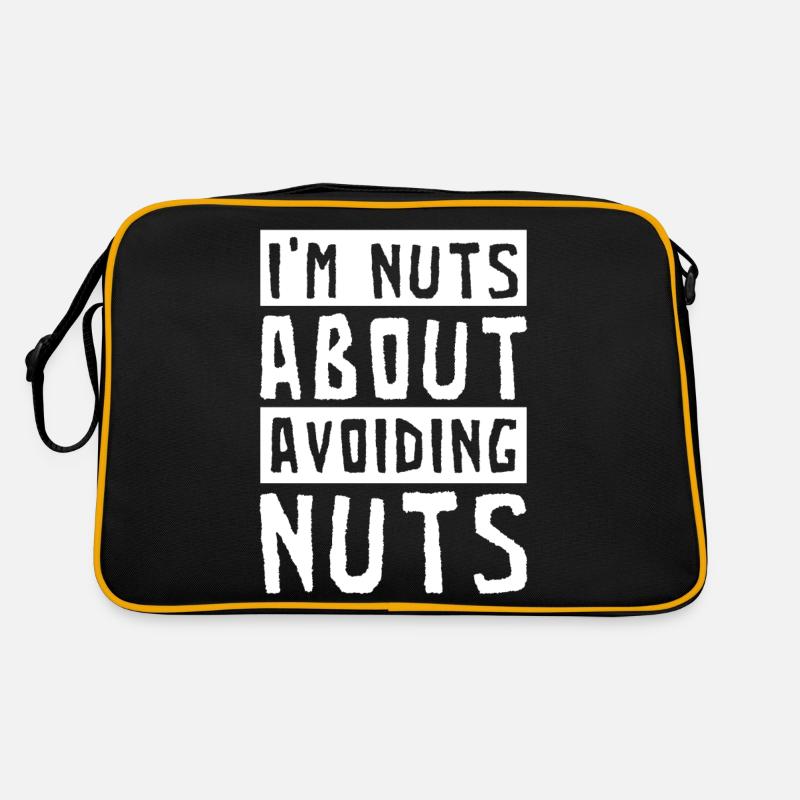 I'm crazy about nuts Peanut allergy sufferers Retro Bag