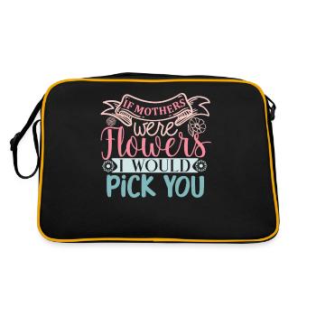 Douce Fête des Mères Citation Message pour Maman - Sac Retro - noir/or - Dos