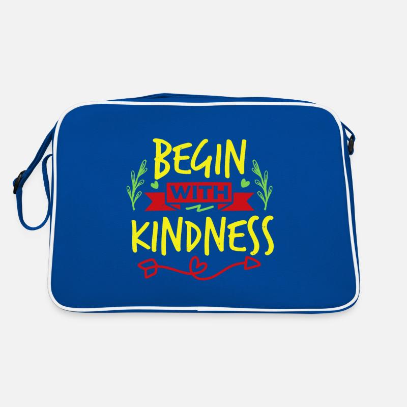 BEGIN WITH KINDNESS Retro Bag