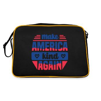 MAKE AMERICA KIND AGAIN - Sac Retro - noir/or - Dos