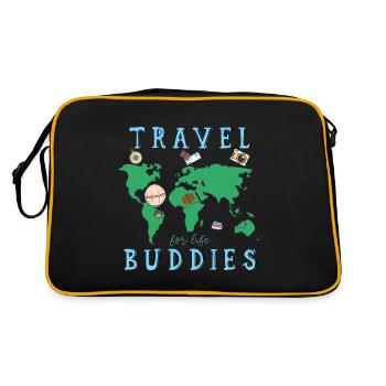 Copains de voyage pour la vie Design Funny Matching Trip - Sac Retro - noir/or - Dos