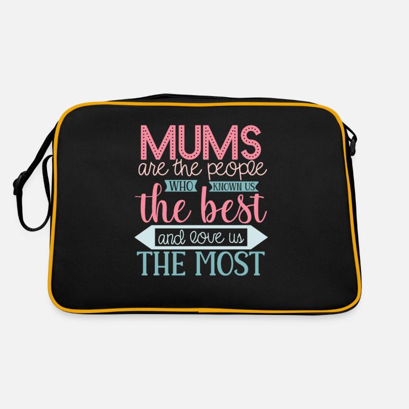 Familienliebe Mutterliebe - Muttertag Retro Tasche