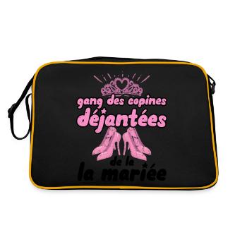 Gang des copines déjantées de la mariée 2 evjf - Sac Retro - noir/or - Dos