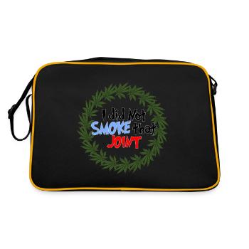 Marijuana/Weed - I did not smoke - Retro Bag - black/gold - Back