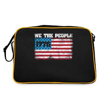 1776 Wir das Volk Patriotisch US-American - Retro Bag - black/gold - Back