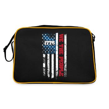 1776 Wir das Volk Patriotisch US-American - Retro Bag - black/gold - Back