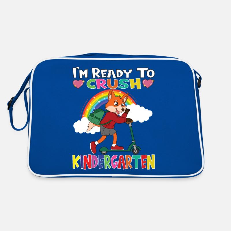 Fox With Scooter I'm Ready To Crush Kindergarten Retro Tasche