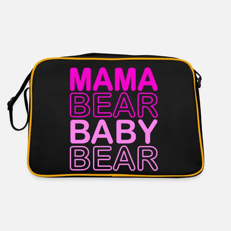 Maman Ours Bébé Ours Sac Retro