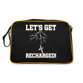 Let's Recharge Christian Holiness - Retro Bag - black/gold - Back