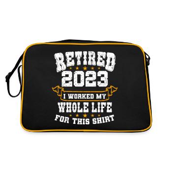 Retraité 2023 Pension de retraite Pensionné pensionné - Sac Retro - noir/or - Dos
