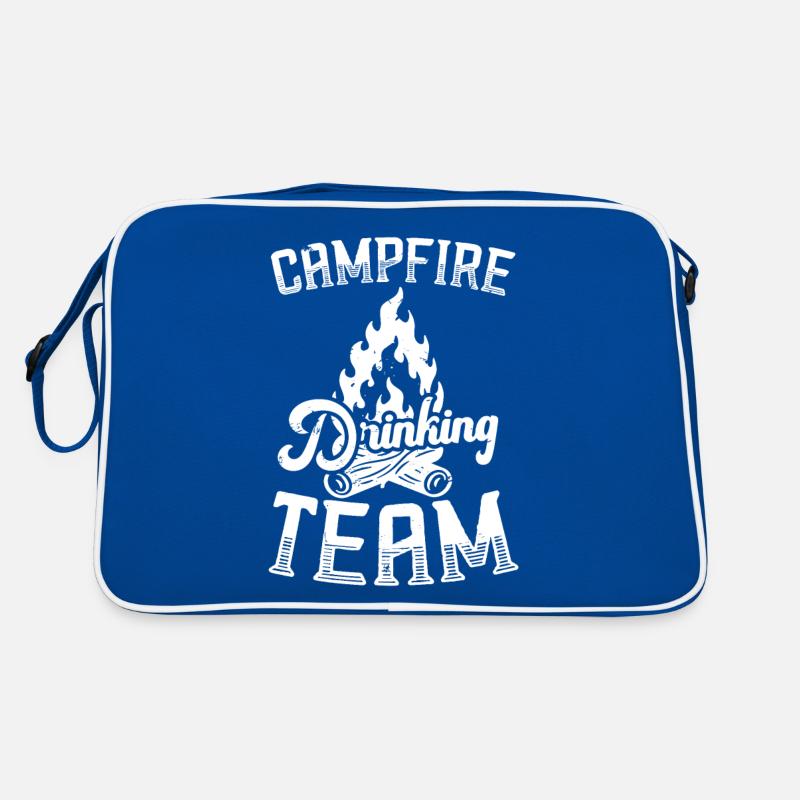 Campfire Drinking Team Camping Camper Retro Bag