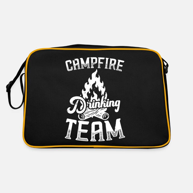 Campfire Drinking Team Camping Camper Retro Bag