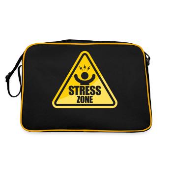 Stress Zone Road Sign National Stress - Retro Bag - black/gold - Back