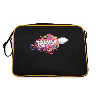 Tackle Stress Away Sports Stress Awareness - Retro Bag - black/gold - Back