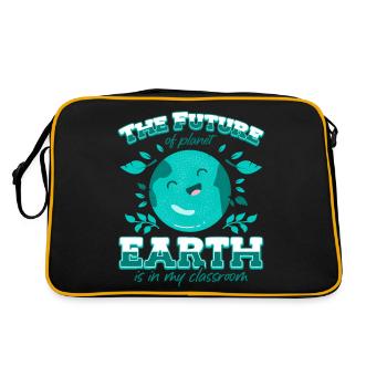 L’avenir de la planète Terre est dans le mien - Sac Retro - noir/or - Dos