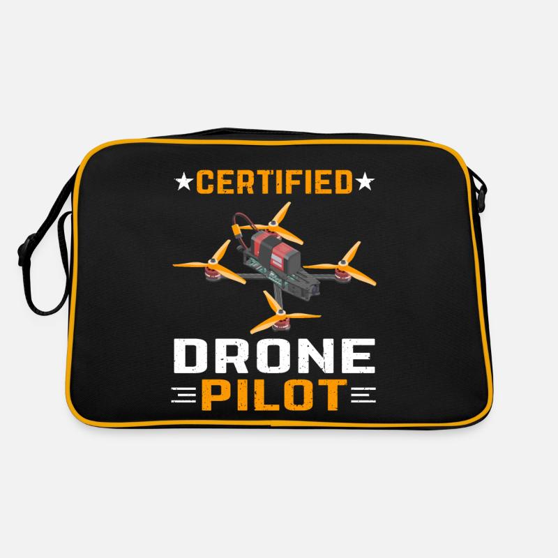 Certified Drone Pilot Retro Tasche