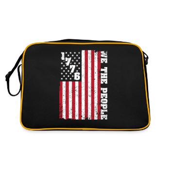 1776 We the People Patriotic American - Retro Bag - black/gold - Back
